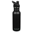 thumbnail image 1 of Klean Kanteen Classic Water Bottle with Sport Cap - Stainless Steel Sports Water Bottle - 18 Oz, Black, 1 of 7