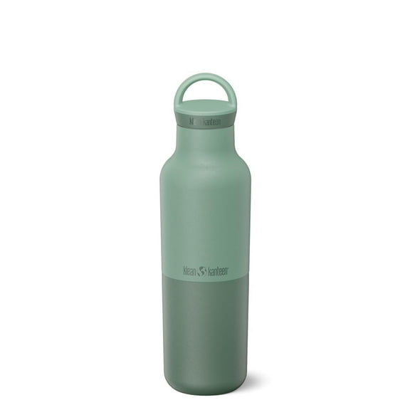 Klean Kanteen Rise Classic Insulated Water Bottle - Keep Drinks Cold for 65 Hours - Stainless Steel - Insulated Water Bottle - Leak & Sweat-Proof - Arch Loop Cap - 20 oz- Iceberg