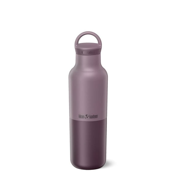 Klean Kanteen Rise Classic Insulated Water Bottle - Keep Drinks Cold for 65 Hours - Stainless Steel - Insulated Water Bottle - Leak & Sweat-Proof - Arch Loop Cap - 20 oz - Dusty Orchid