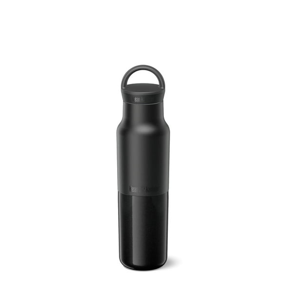 Klean Kanteen Rise Classic Insulated Water Bottle - Keeps Drinks Cold for 42 Hours - Stainless Steel - Insulated Water Bottle for Hydration - Leak & Sweat-Proof - Arch Loop Cap - 12 oz - Black