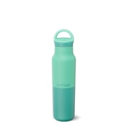 Klean Kanteen Rise Classic Insulated Water Bottle - Keeps Drinks Cold for 42 Hours - Stainless Steel - Insulated Water Bottle - Leak & Sweat-Proof - Arch Loop Cap - 12 oz - Cabbage