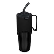 Klean Kanteen Rise Insulated Tumbler - Reusable Tumbler for Quick Hydration - Recycled Stainless Steel - Insulated - Dishwasher-Safe - BPA-Free - Straw Lid - 36 oz - Black