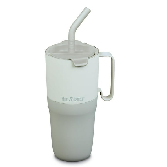 Klean Kanteen Rise Insulated Tumbler - Reusable Tumbler for Quick Hydration - Stainless Steel - Vacuum Insulation - Dishwasher-Safe - BPA-Free - Straw Lid - 26 oz - Barely Blue