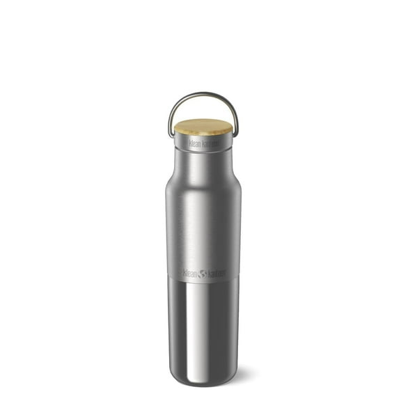 Klean Kanteen Rise Reflect Insulated Water Bottle - Reusable Water Bottle for Quick Hydration - Vacuum Insulation - Dishwasher-Safe - Bamboo Cap - Stainless Steel - 12 oz