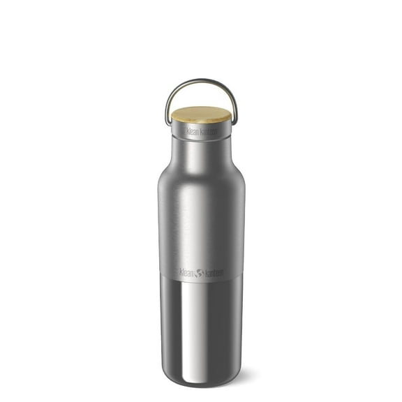 Klean Kanteen Rise Reflect Insulated Water Bottle - Reusable Water Bottle for Quick Hydration - Vacuum Insulation - Dishwasher-Safe - Bamboo Cap - Stainless Steel - 16 oz