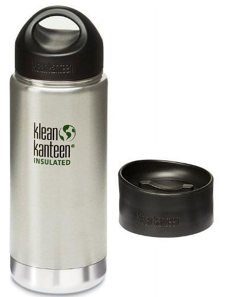 Klean Kanteen Wide Mouth Single Wall Stainless Steel Water Bottle (w/Wide  Loop Cap) - 40oz - Black
