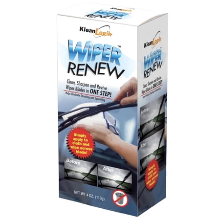 Klean Logik - Wiper Clean Sharpe Revive Edge Dirty Wiper Blades Car's Windshield Cream Formula- Blue