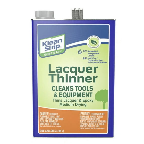 Klean Strip GKGL75008 Lacquer Thinner, Liquid, Water White, 1 gal, Can