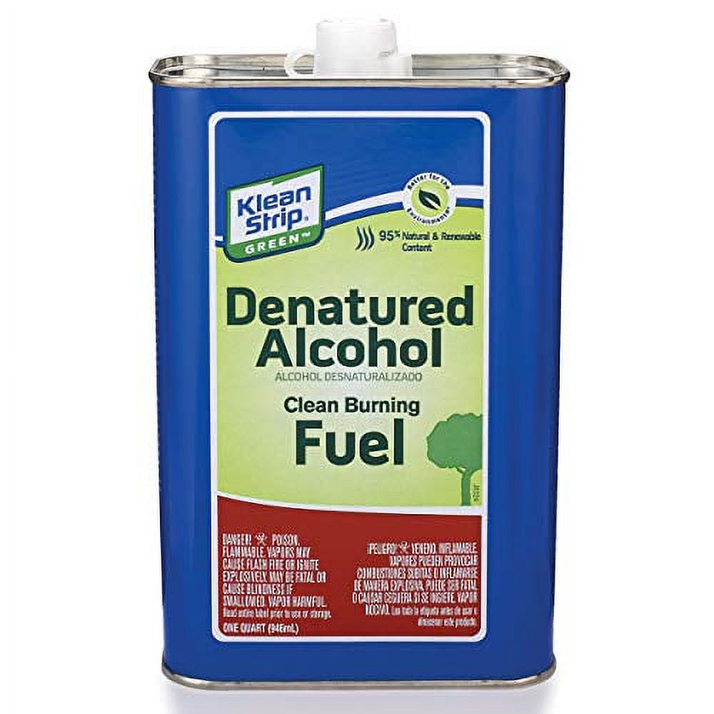 Klean-Strip Green QKGA75003 Denatured Alcohol, 1-Quart - Walmart.com