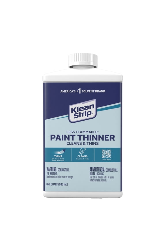 Less Flammable Household Paint Thinner, 1 Quart