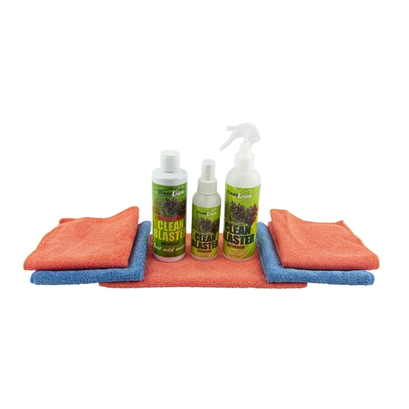 KleanLogik Bathroom Concentrate Clean Blaster with 5 Microfiber Cleaning Clothes