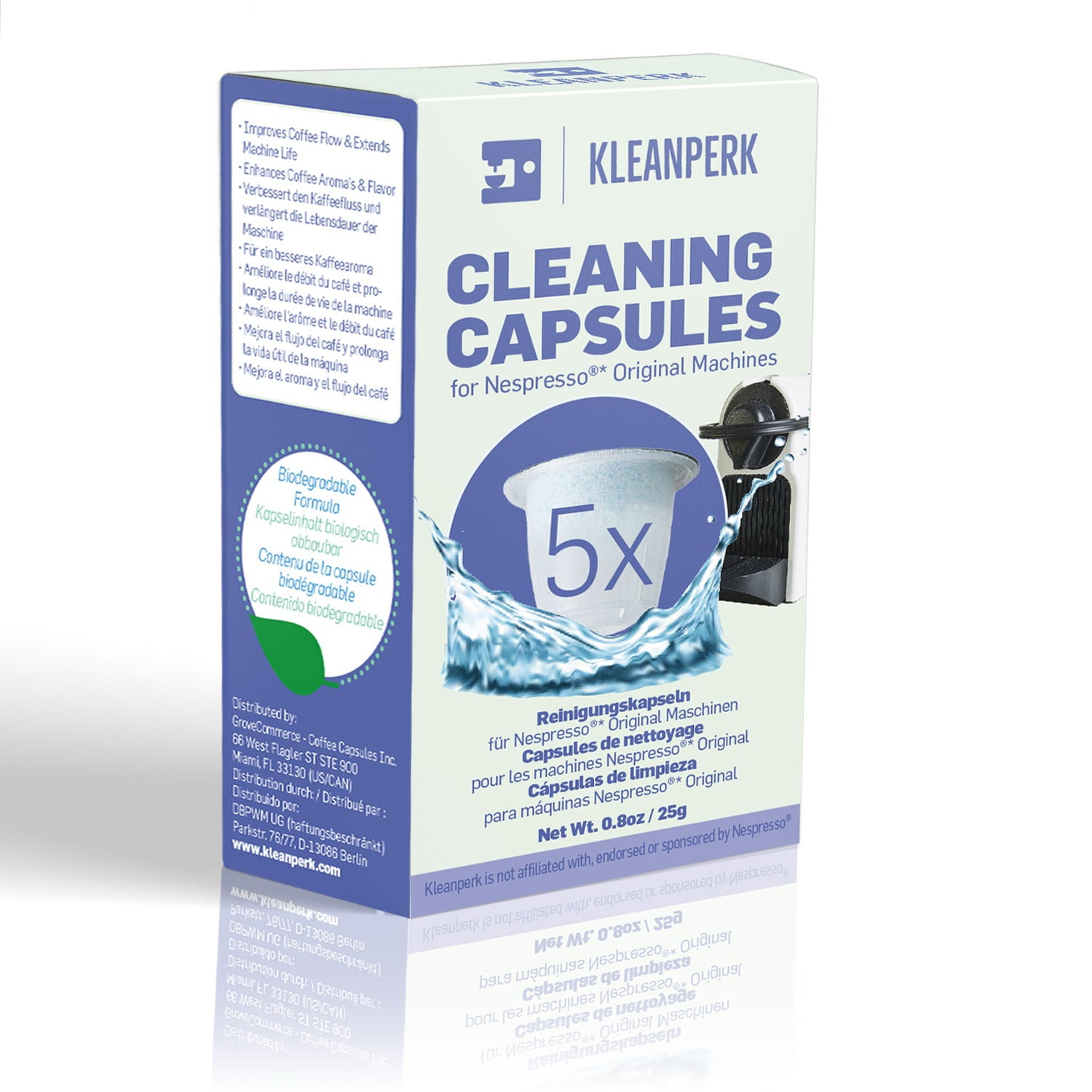 KleanPerk Cleaning Pods 5ct For Nespresso Original Machines Better