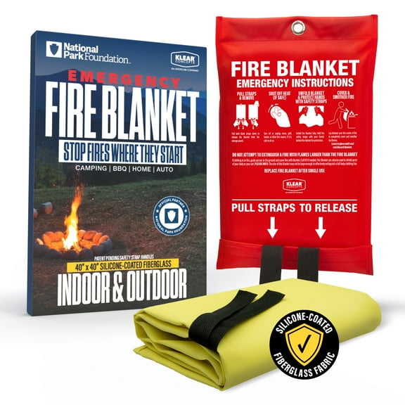 Klear Concepts Silicone Fire Blanket 40x40 in Partnership with the National Parks Foundation