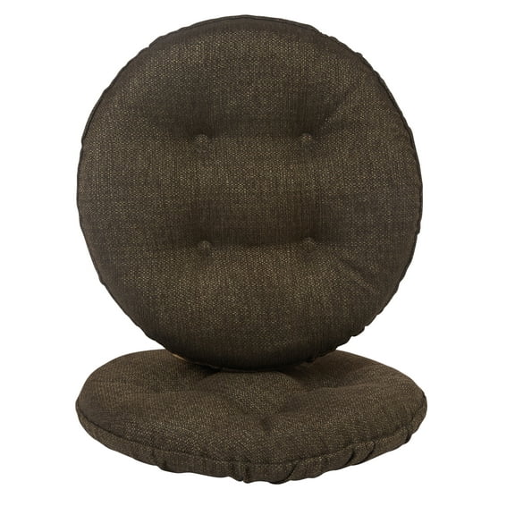 Klear Vu Gripper 14" x 14" Omega Tufted Bar Stool Cushion - Set of 2