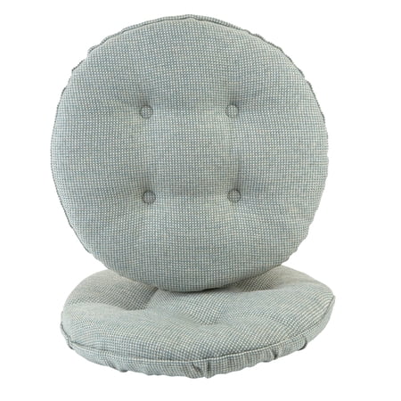 Klear Vu Gripper 14" x 14" Omega Tufted Bar Stool Cushion - Set of 2