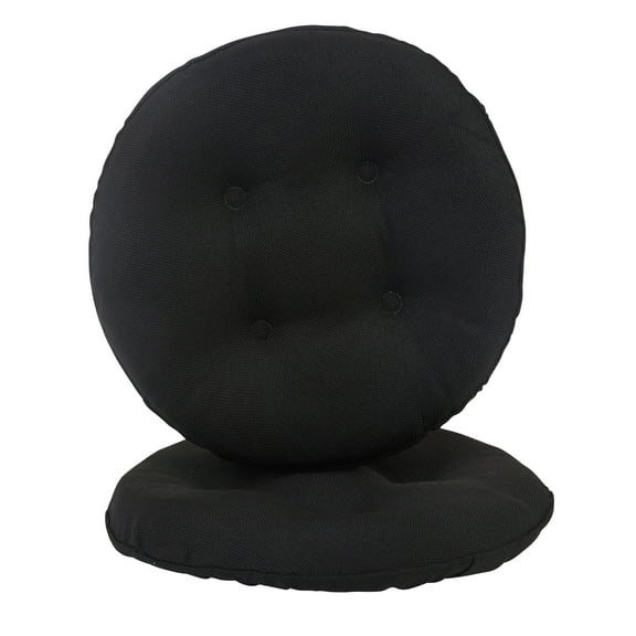 Klear Vu Gripper 14" x 14" Omega Tufted Bar Stool Cushion - Set of 2