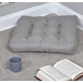 thumbnail image 1 of Klear Vu Gripper Non-Slip Floor Cushions for Adults, Extra Thick Square Meditation Pillow, Ideal for Yoga, Seating or Lounging, 21"x21", 1 Count, Gray, 1 of 6