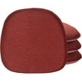 thumbnail image 1 of Klear Vu Gripper Non-Slip Mid Century Modern Shell Chair Cushion for Dining Room and Kitchen, Extra Thick Fill, Omega Upholstery Fabric, Set of 4, Flame, 1 of 5