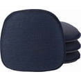 thumbnail image 1 of Klear Vu Gripper Non-Slip Mid Century Modern Shell Chair Cushion for Dining Room and Kitchen, Extra Thick Fill, Omega Upholstery Fabric, Set of 4, Indigo, 1 of 5
