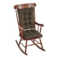 thumbnail image 1 of Klear Vu Gripper Non-Slip Omega 2-Piece Rocking Chair Cushion Set, Chestnut, 1 of 4