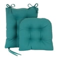 thumbnail image 1 of Klear Vu Gripper Non-Slip Omega 2-Piece Rocking Chair Cushion Set, Teal Blue, 1 of 4