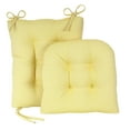 thumbnail image 1 of Klear Vu Gripper Non-Slip Omega 2-Piece Rocking Chair Cushion Set, Yellow, 1 of 4