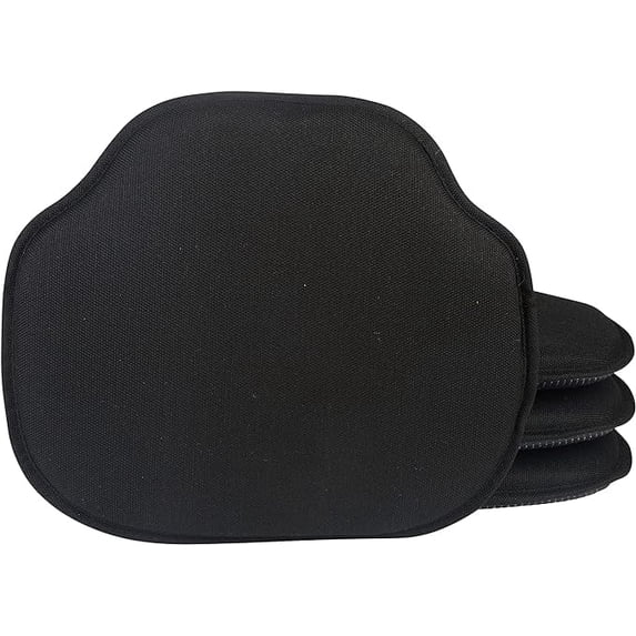 The Gripper Non-Slip Windsor Chair Cushion, for the Kitchen and living Room, 16x15 Inches, Set of 4, Black