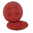 thumbnail image 1 of Klear Vu Gripper Raindrops 14" x 14" Tufted Bar Stool Cushion - Set of 2, 1 of 6