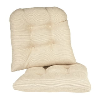 FOGUO - Juego de cojines de silla y cojines para sillas de comedor, funda  de cojín con corbatas, 100% algodón transpirable para salón, cocina