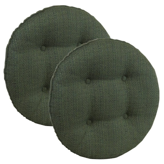 Klear Vu Gripper Tyson 14" x 14" Tufted Bar Stool Cushion - Set of 2