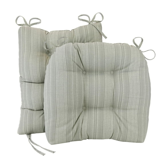 Klear Vu Indoor/Outdoor Boardwalk Stripe Rocking Chair Seat and Seatback Cushion Set