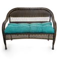 thumbnail image 1 of Klear Vu Indoor/Outdoor Stain Fade Water and UV Resistant Bench Chion, 43" x 19" x 4", Remi Teal, 1 of 4