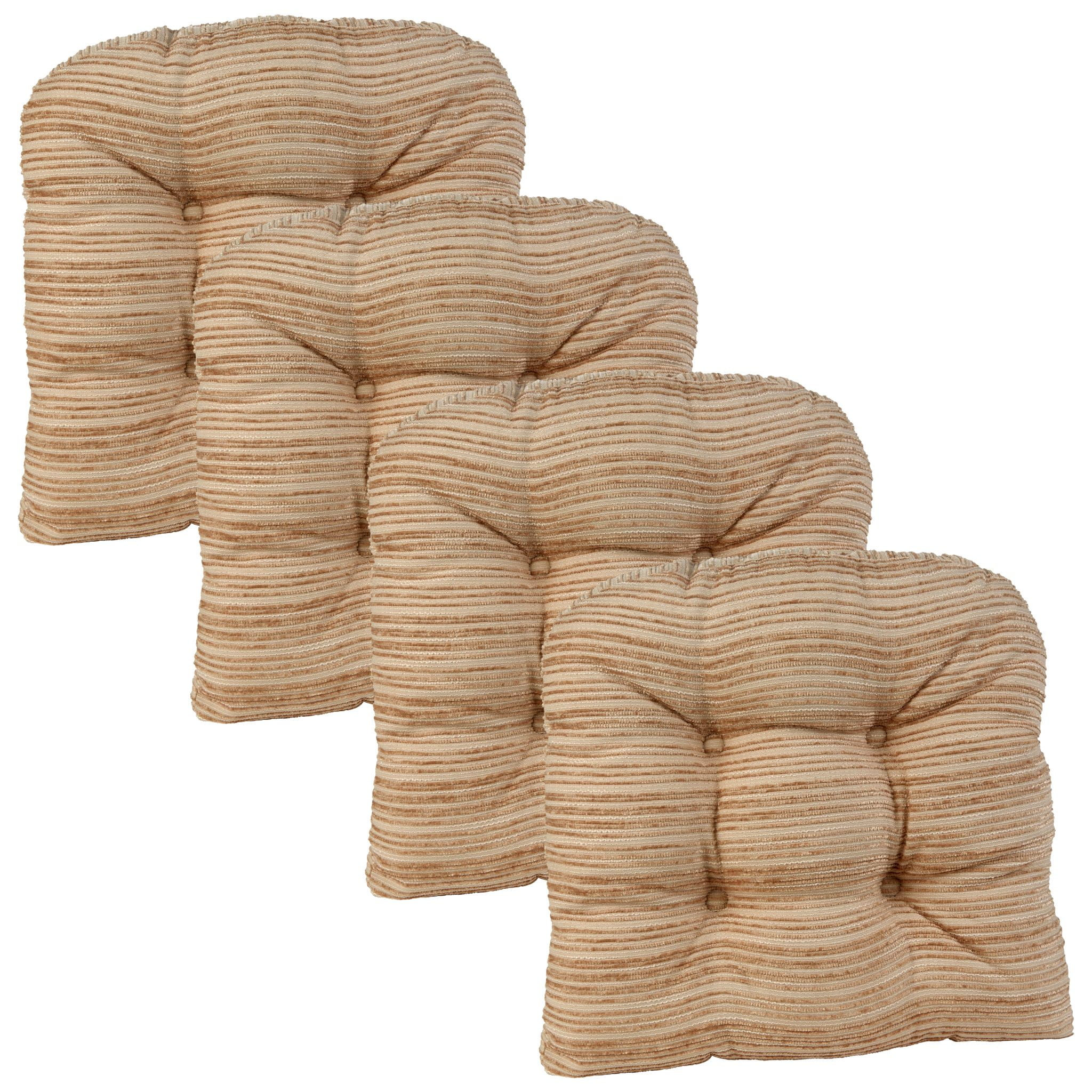 Klear Vu Memory Foam Chair Cushions, NonSlip Grip Dot, 15 x 15 x 3