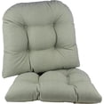 thumbnail image 1 of Klear Vu Saturn Non Slip Seat Cushion, Button Tufted Sitting Pillow with Durable Fabric Cover, Ideal for Dining, Office or Rocking Chair, 18" x 20" x 3", Set of 2, Celadon, 1 of 5