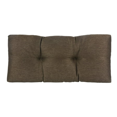 Klear Vu The Gripper Non-Slip Tufted Omega Universal Bench Cushion, 30" x 14 x 3", Chestnut