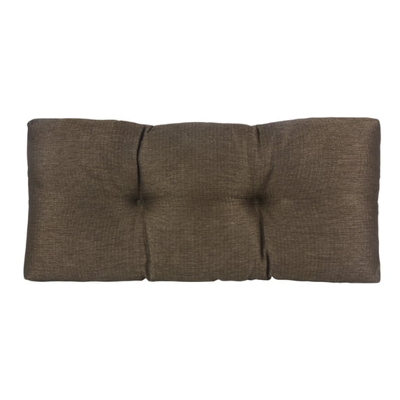 Klear Vu The Gripper Non-Slip Tufted Omega Universal Bench Cushion, 30" x 14 x 3", Chestnut