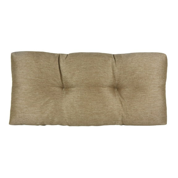 Klear Vu The Gripper Non-Slip Tufted Omega Universal Bench Cushion, 30" x 14 x 3", Gold