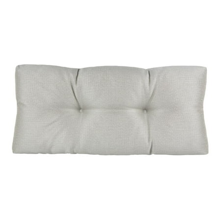Klear Vu The Gripper Non-Slip Tufted Omega Universal Bench Cushion, 30" x 14 x 3", Gray