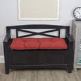 thumbnail image 1 of The Gripper Non-Slip Tufted Bench Cushion for Indoor Furniture, Entryway Storage, Bay Window, Corner Nook or Piano Seat, 43 Inches, Flame, 1 of 6