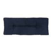 Klear Vu The Gripper Non-Slip Tufted Omega Universal Bench Cushion, 43" x 14 x 3" Indigo