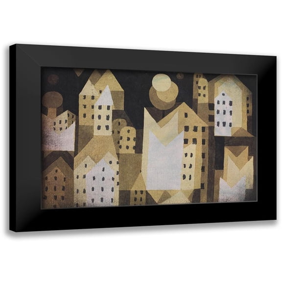 Klee, Paul 14x11 Black Modern Framed Museum Art Print Titled - Cold City
