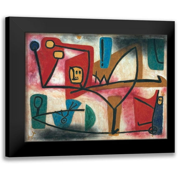 Klee, Paul 14x12 Black Modern Framed Museum Art Print Titled - Arrogance