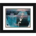 thumbnail image 1 of Klee, Paul 14x12 Black Ornate Wood Framed with Double Matting Museum Art Print Titled - Wallflower (detail), 1 of 4