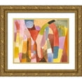 thumbnail image 1 of Klee, Paul 14x12 Gold Ornate Wood Framed with Double Matting Museum Art Print Titled - Movement of Vaulted Chambers 1915, 1 of 4
