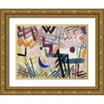 thumbnail image 1 of Klee, Paul 14x12 Gold Ornate Wood Framed with Double Matting Museum Art Print Titled - The Power of Play in a Lech Landscape, 1 of 4