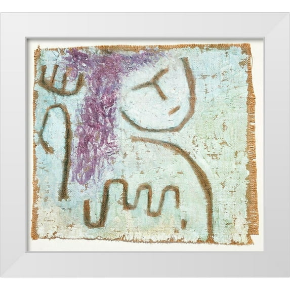 Klee, Paul 16x15 White Modern Wood Framed Museum Art Print Titled - Little Hope