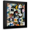 thumbnail image 1 of Klee, Paul 19x24 Black Modern Framed Museum Art Print Titled - Composition with the Yellow Half-Moon and the Y, 1 of 5