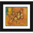 thumbnail image 1 of Klee, Paul 22x20 Black Ornate Wood Framed with Double Matting Museum Art Print Titled - Children with Dog 1920, 1 of 4