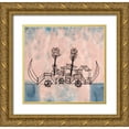 thumbnail image 1 of Klee, Paul 27x26 Gold Ornate Wood Framed with Double Matting Museum Art Print Titled - Old Steamboat, 1 of 4