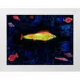 thumbnail image 1 of Klee, Paul 32x25 White Modern Wood Framed Museum Art Print Titled - The Goldfish, 1 of 4